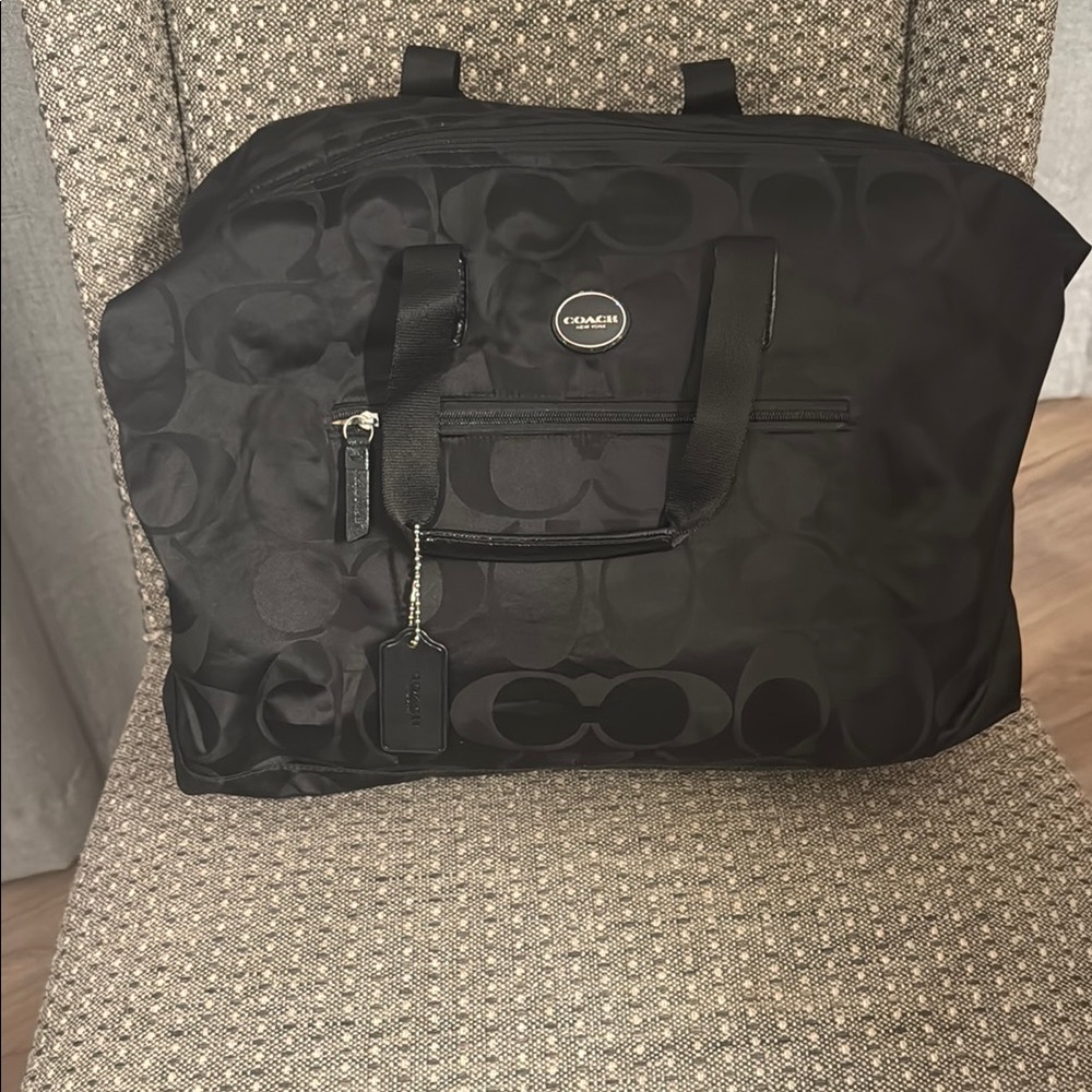 Coach | Black Signature Travel Bag